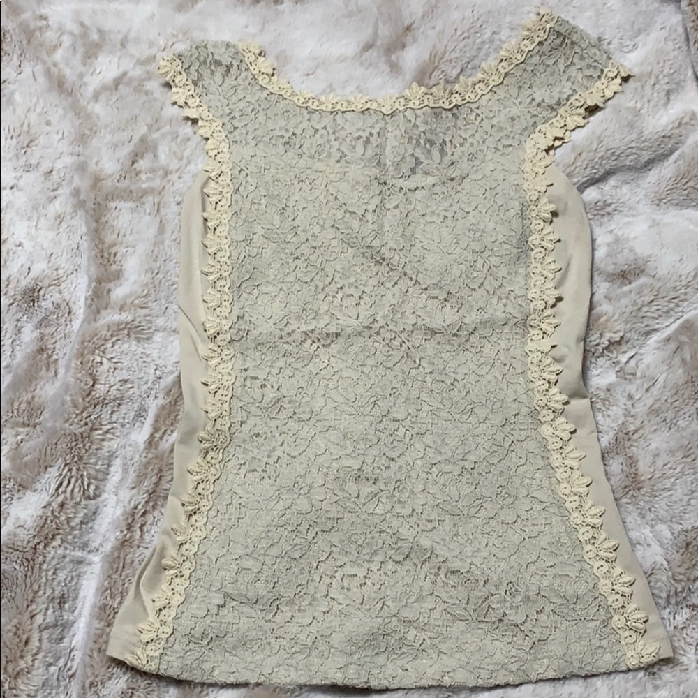 Express beige lace top - Picture 10 of 13